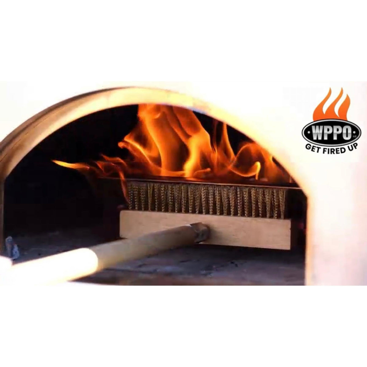 Pizza Oven Brush Head with Scraper (No Handle)
