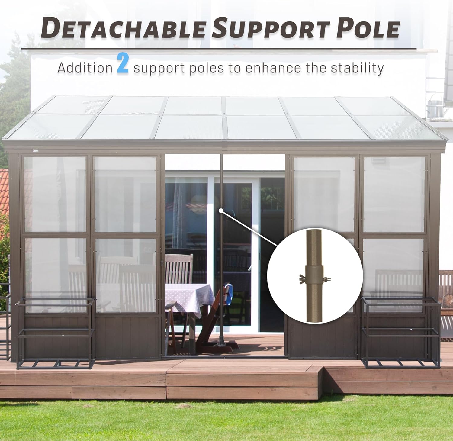 12x16FT All Season Sunroom Gazebo