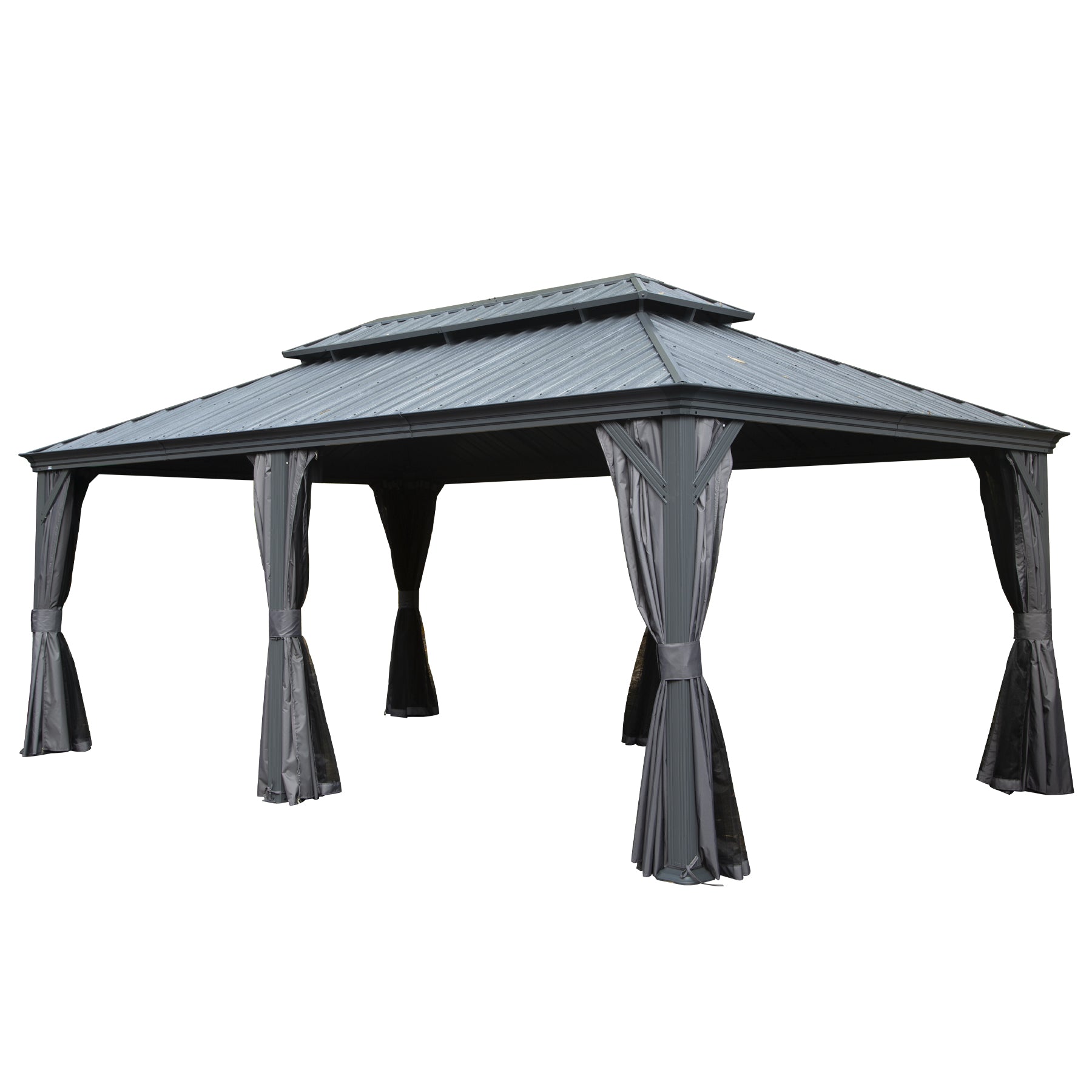 12' X 18' Hardtop Gazebo Outdoor Metal Gazebo