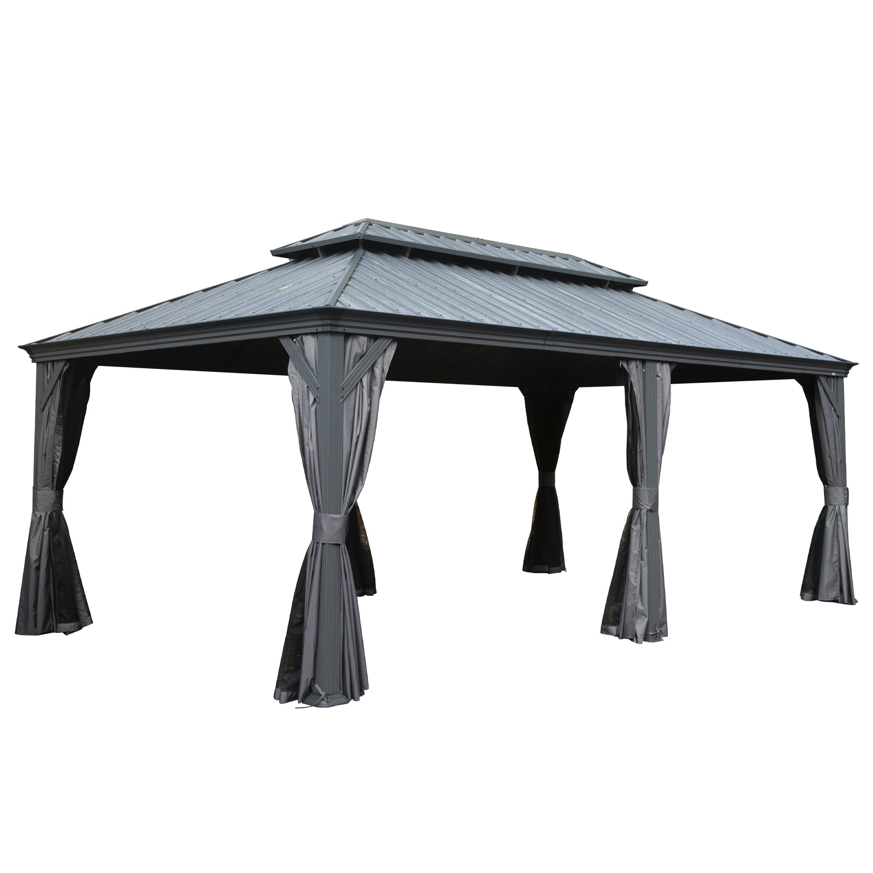 12' X 18' Hardtop Gazebo Outdoor Metal Gazebo