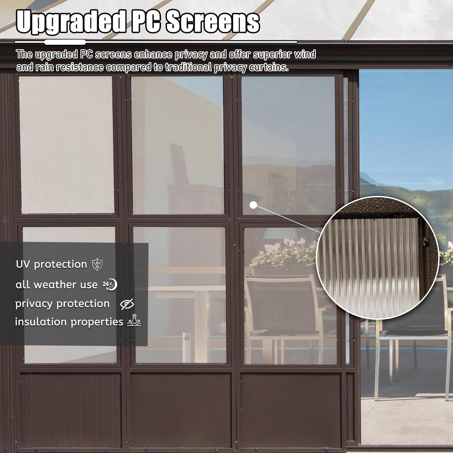 12x16FT All Season Sunroom Gazebo