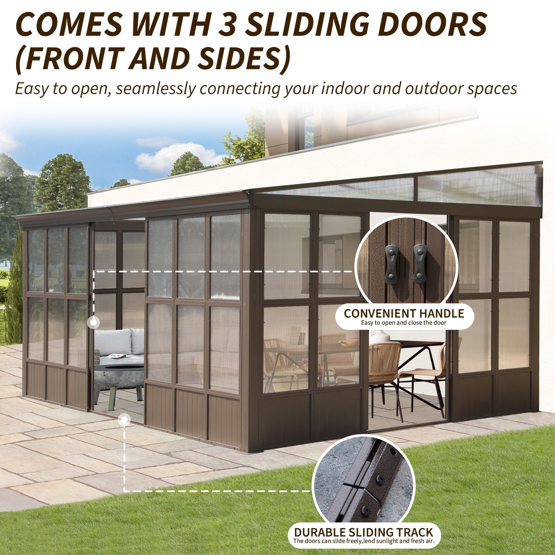 12x16FT All Season Sunroom Gazebo