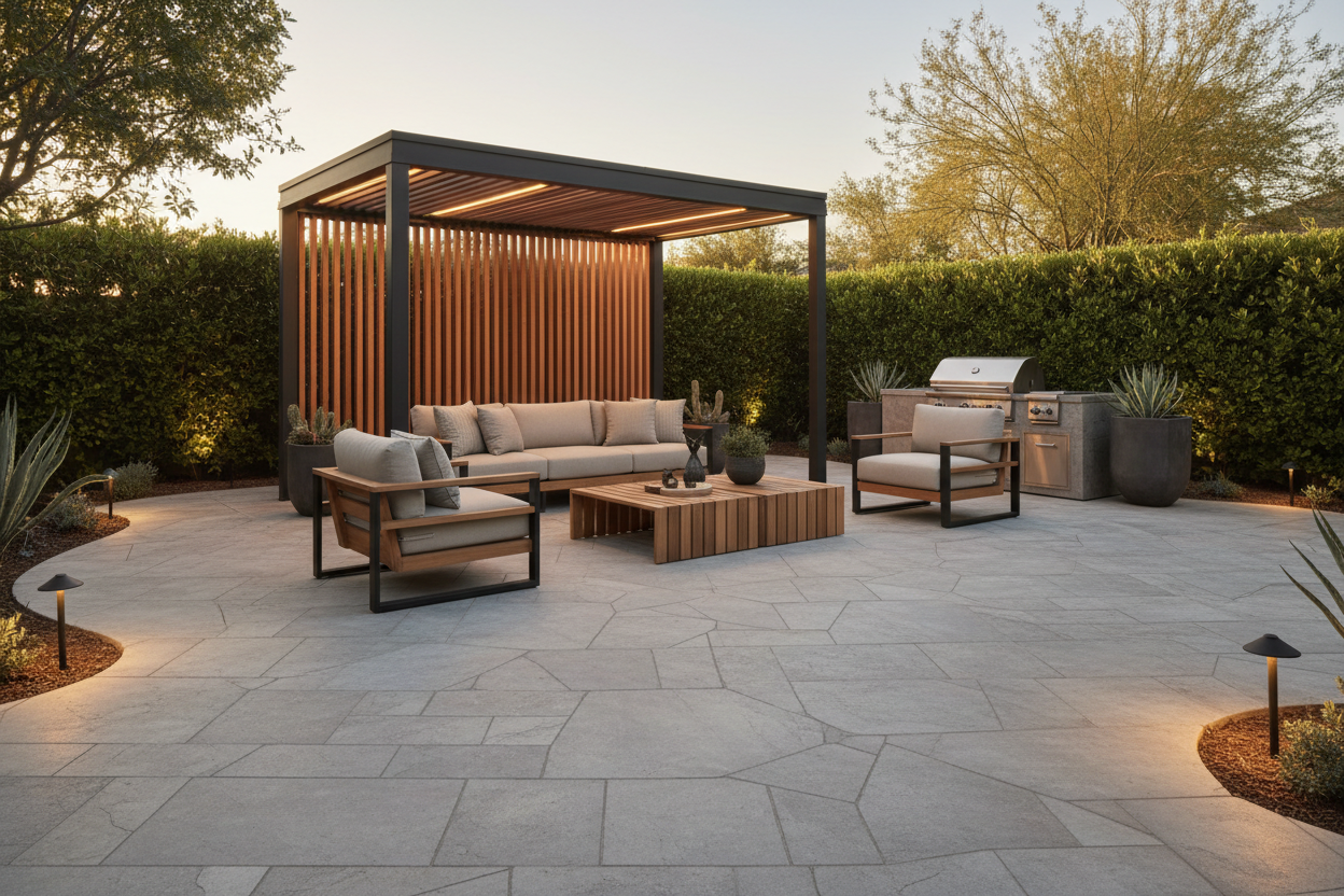 Luxury Evening Patio Scene